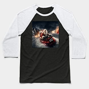 Santa drift by Sideways at Midnight Baseball T-Shirt